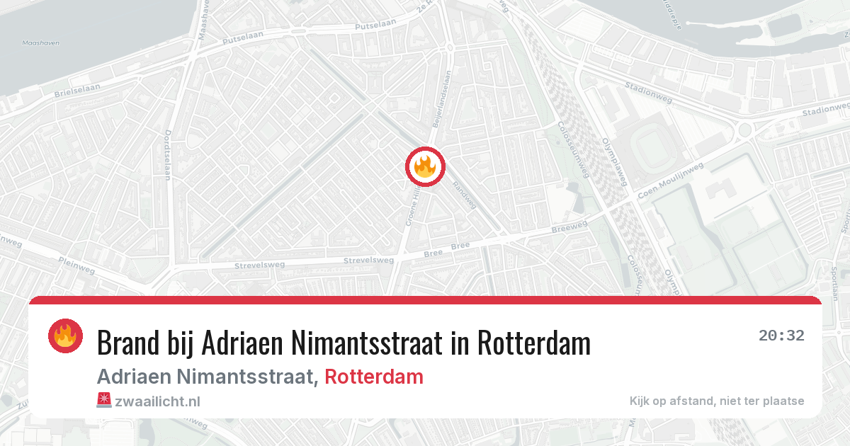 Brand bij Adriaen Nimantsstraat in Rotterdam — 26 mei 2026