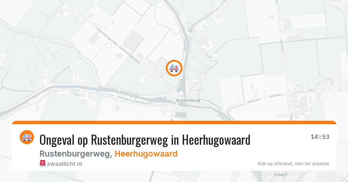 Ongeval op Rustenburgerweg in Heerhugowaard — 9 mei 2026