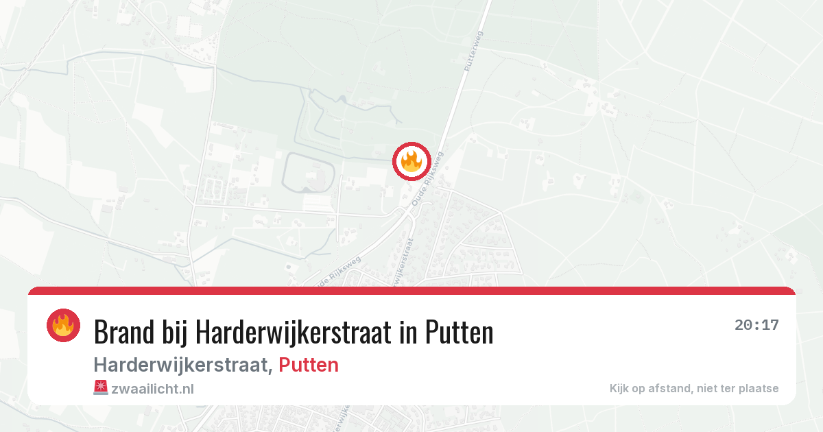 Brand bij Harderwijkerstraat in Putten — 8 jun 2026
