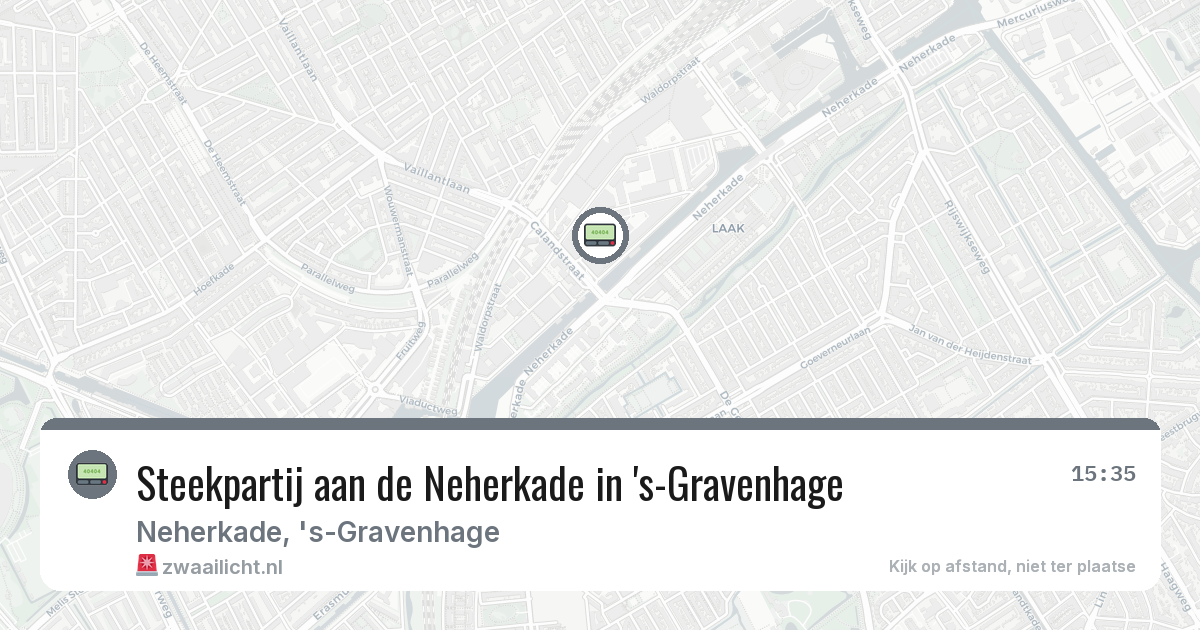 Steekpartij aan de Neherkade in 's-Gravenhage — 19 feb 2026