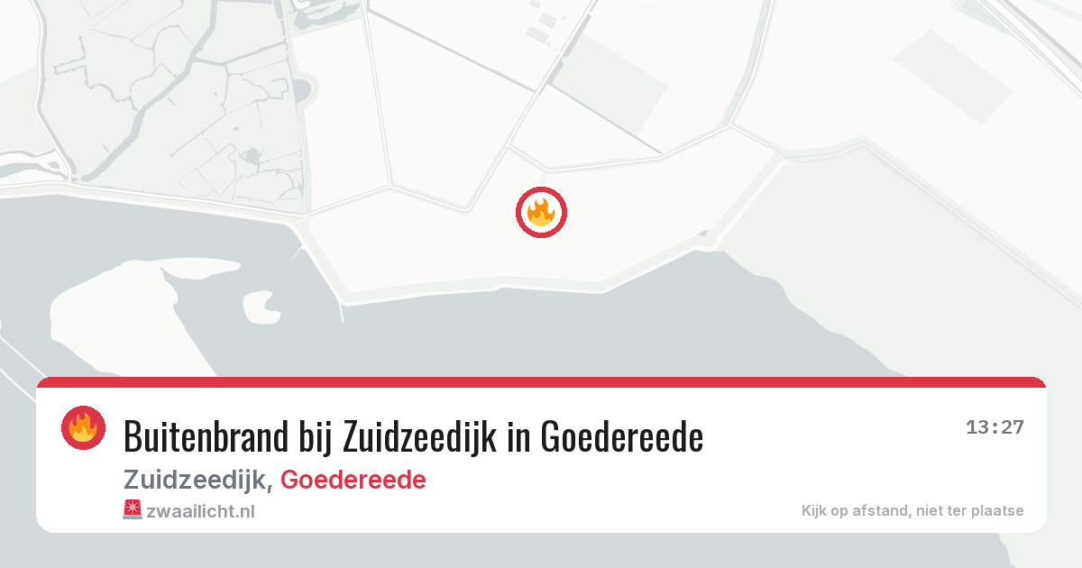 Buitenbrand bij Zuidzeedijk in Goedereede — 30 jun 2026