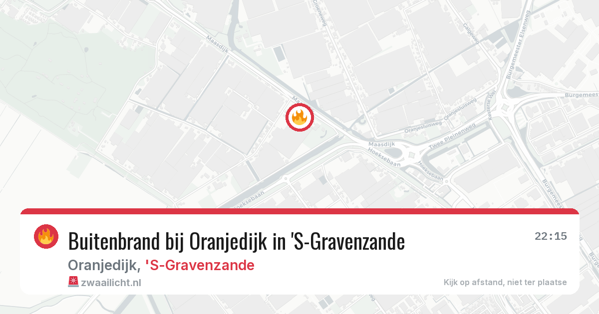 Buitenbrand bij Oranjedijk in 'S-Gravenzande — 19 jun 2026