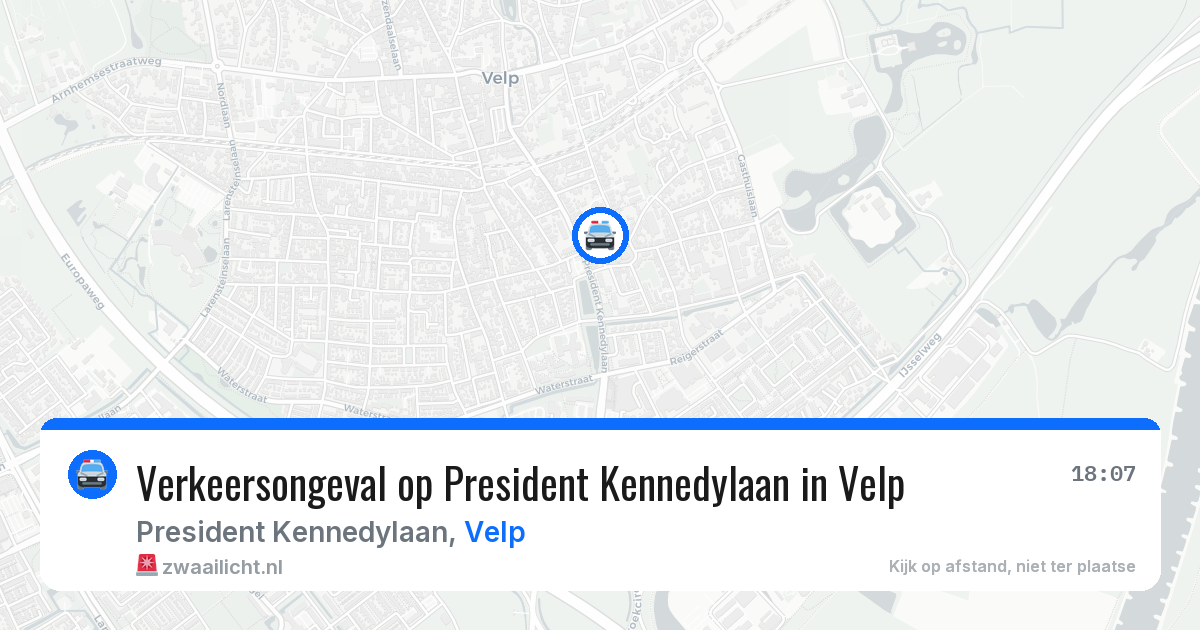Verkeersongeval op President Kennedylaan in Velp — 1 mei 2026