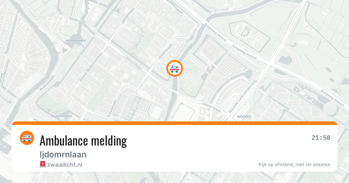 Ambulance melding — 4 mei 2026