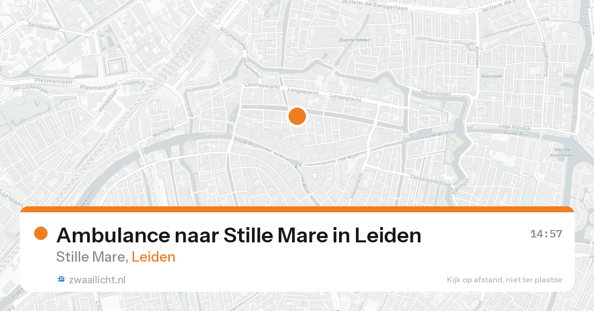 Ambulance naar Stille Mare in Leiden — 21 aug 2026