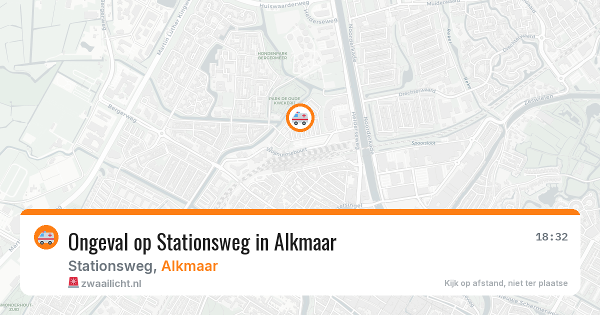 Ongeval op Stationsweg in Alkmaar — 12 feb 2026