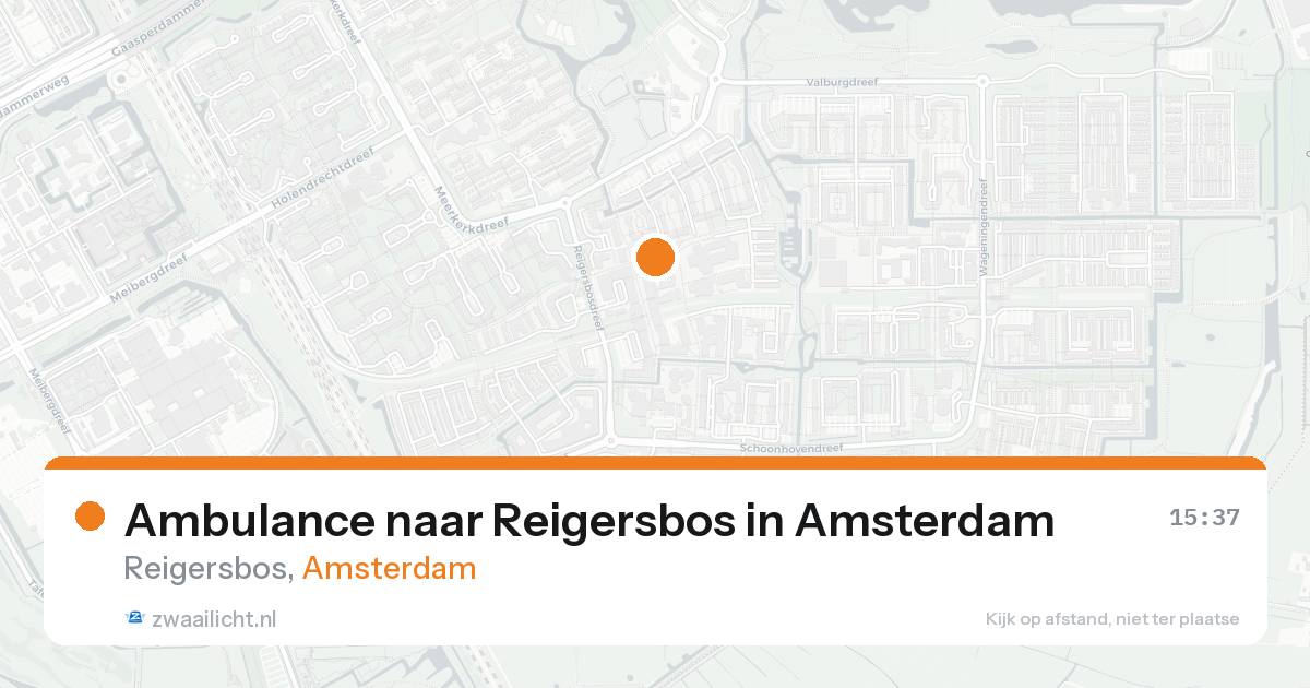 Ambulance naar Reigersbos in Amsterdam — 7 feb 2026