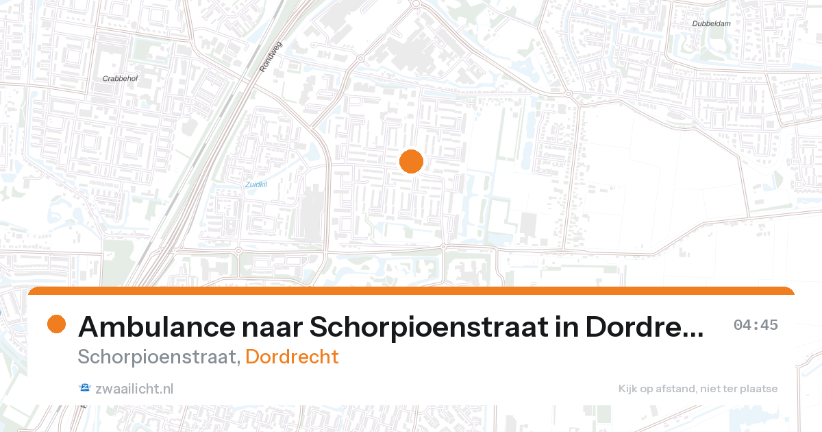 Ambulance naar Schorpioenstraat in Dordrecht — 7 feb 2026