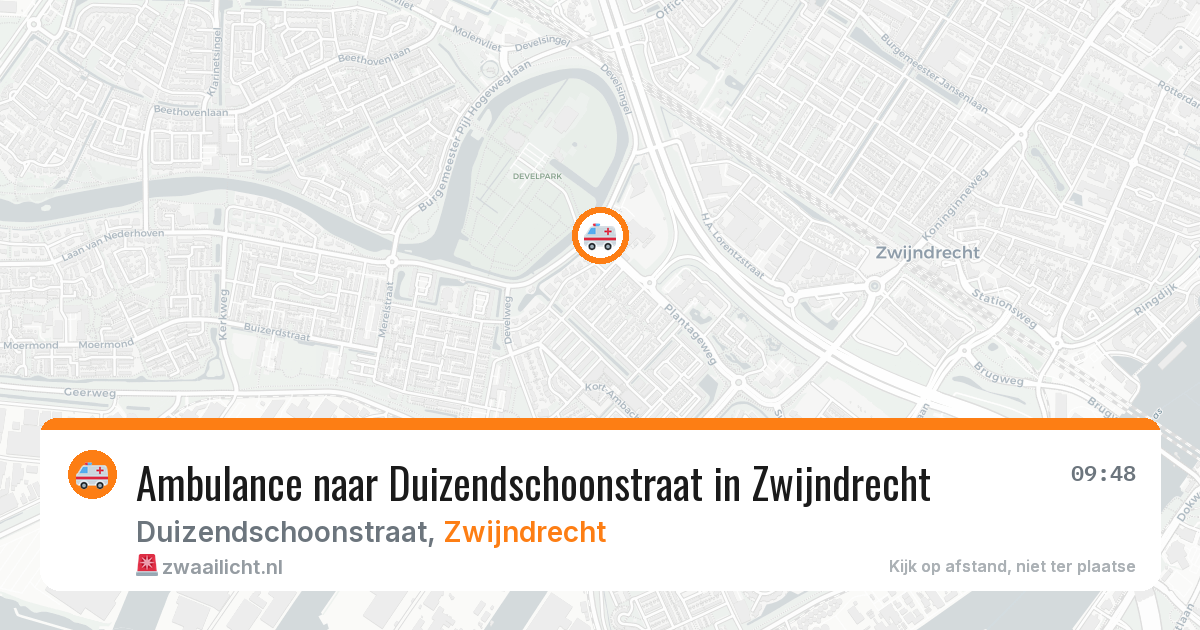 Ambulance naar Duizendschoonstraat in Zwijndrecht — 8 mei 2026