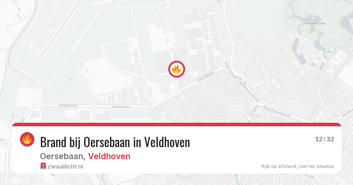 Brand bij Oersebaan in Veldhoven — 30 jul 2026
