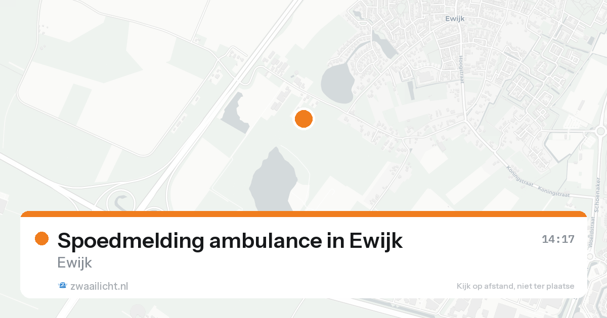 Spoedmelding ambulance in Ewijk — 16 aug 2026