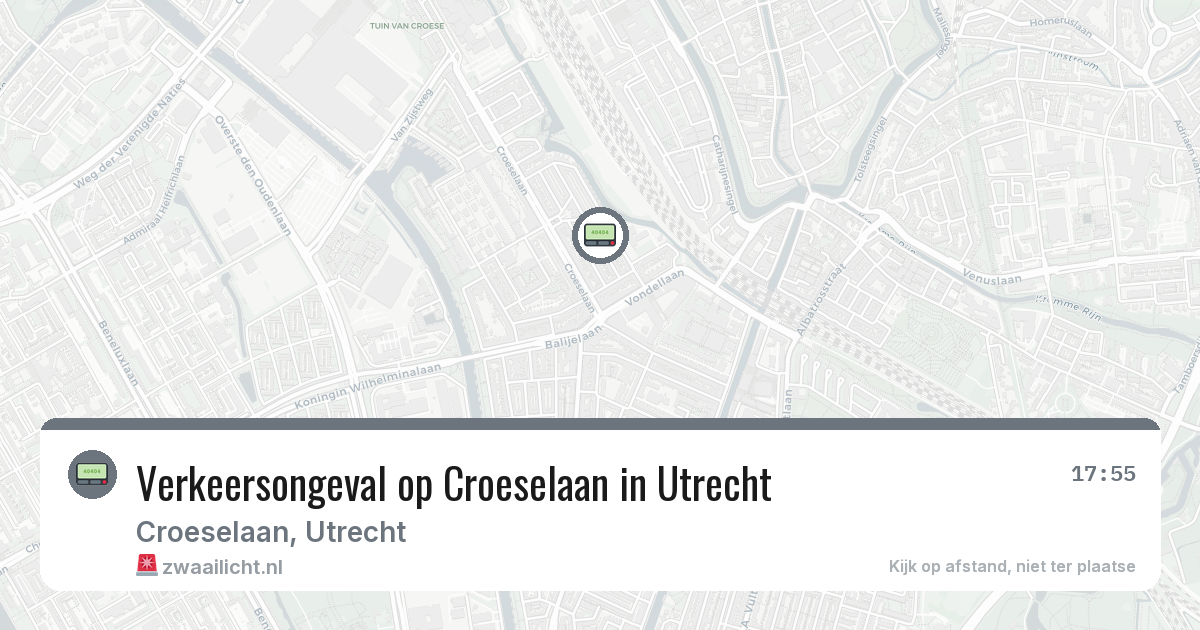 Verkeersongeval op Croeselaan in Utrecht — 17 feb 2026