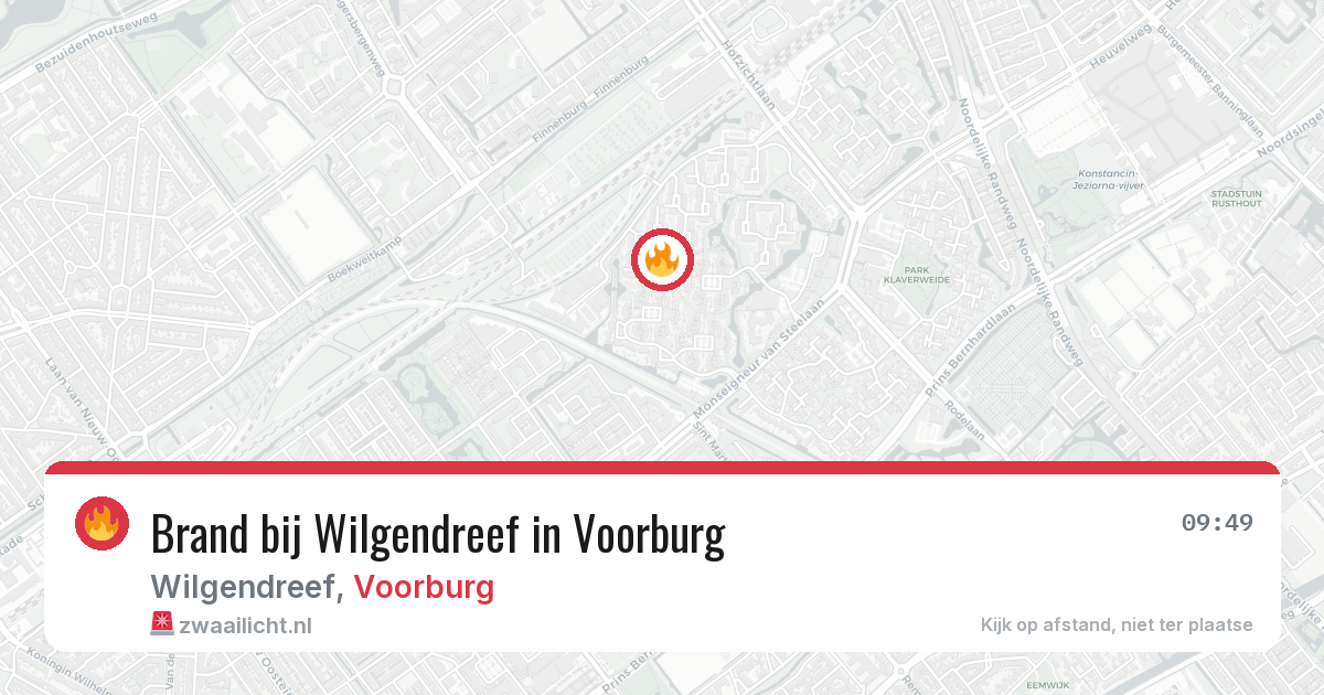 Brand bij Wilgendreef in Voorburg — 3 jul 2026