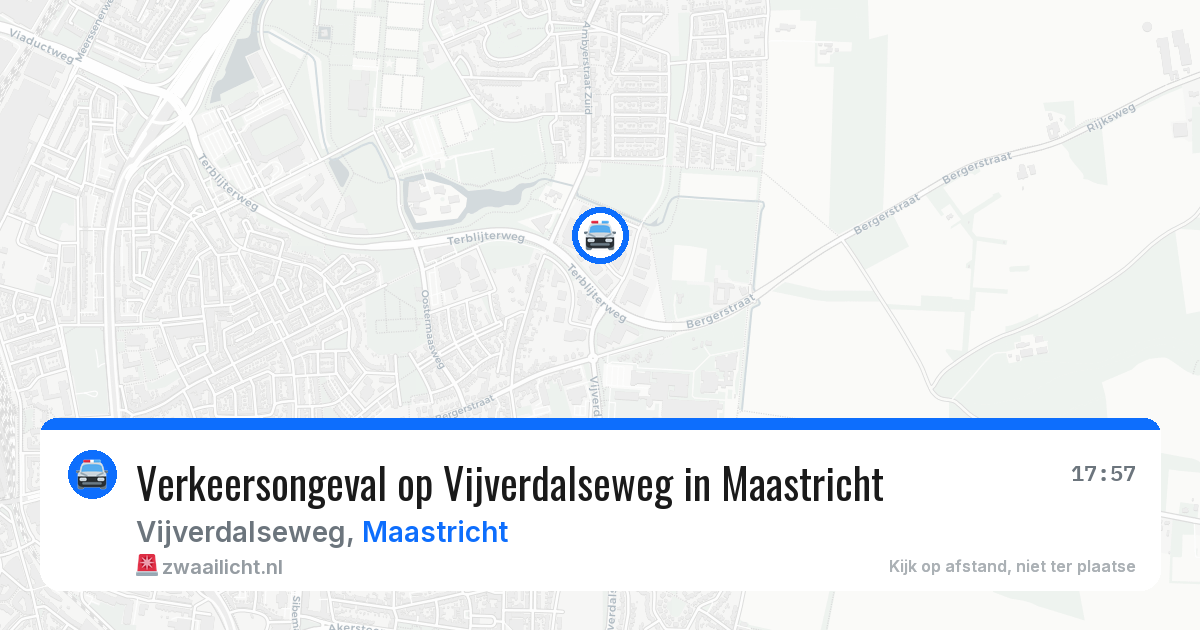 Verkeersongeval op Vijverdalseweg in Maastricht — 28 jul 2026