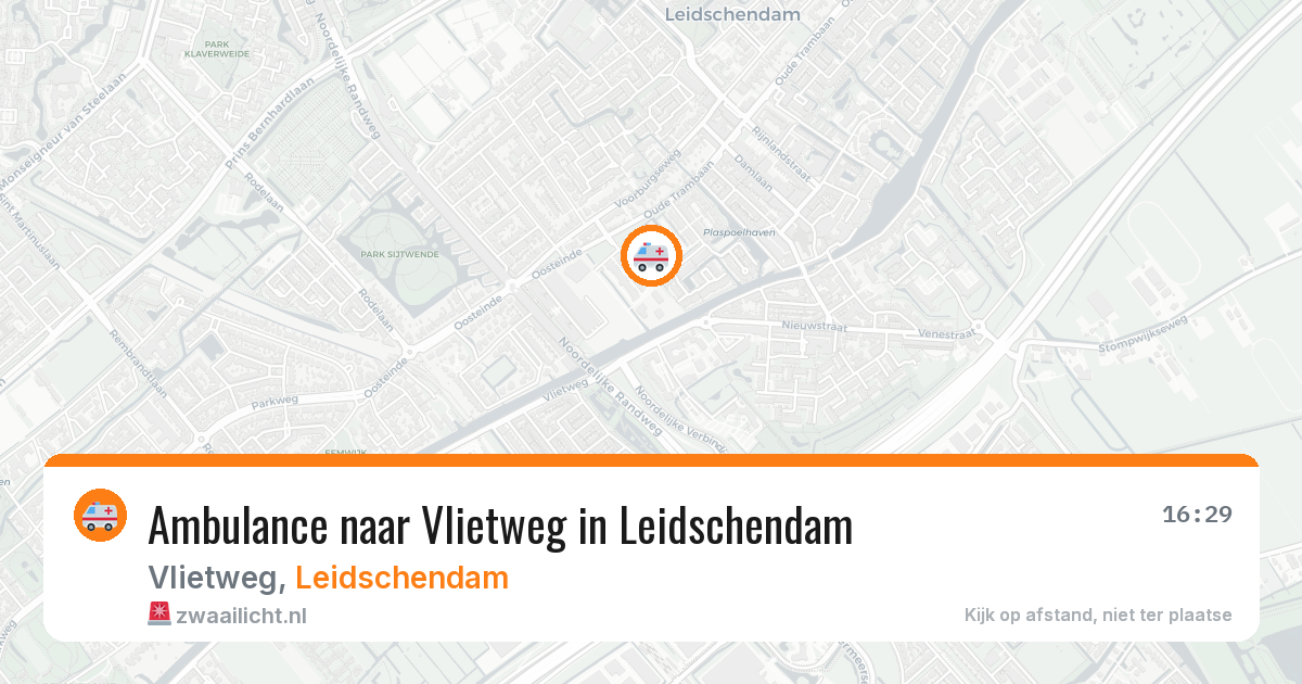 Ambulance naar Vlietweg in Leidschendam — 27 jun 2026