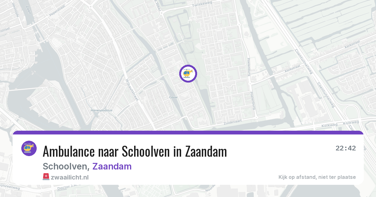 Ambulance naar Schoolven in Zaandam — 23 feb 2026