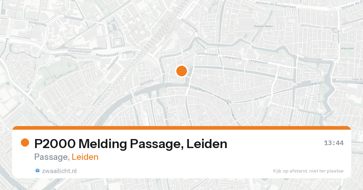 P2000 Melding Passage, Leiden — 7 feb 2026