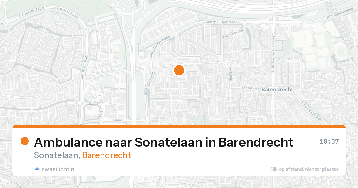 Ambulance naar Sonatelaan in Barendrecht — 31 jan 2026