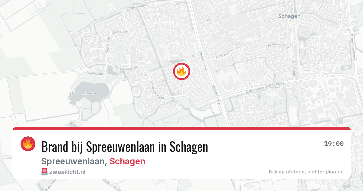 Brand bij Spreeuwenlaan in Schagen — 31 mei 2026