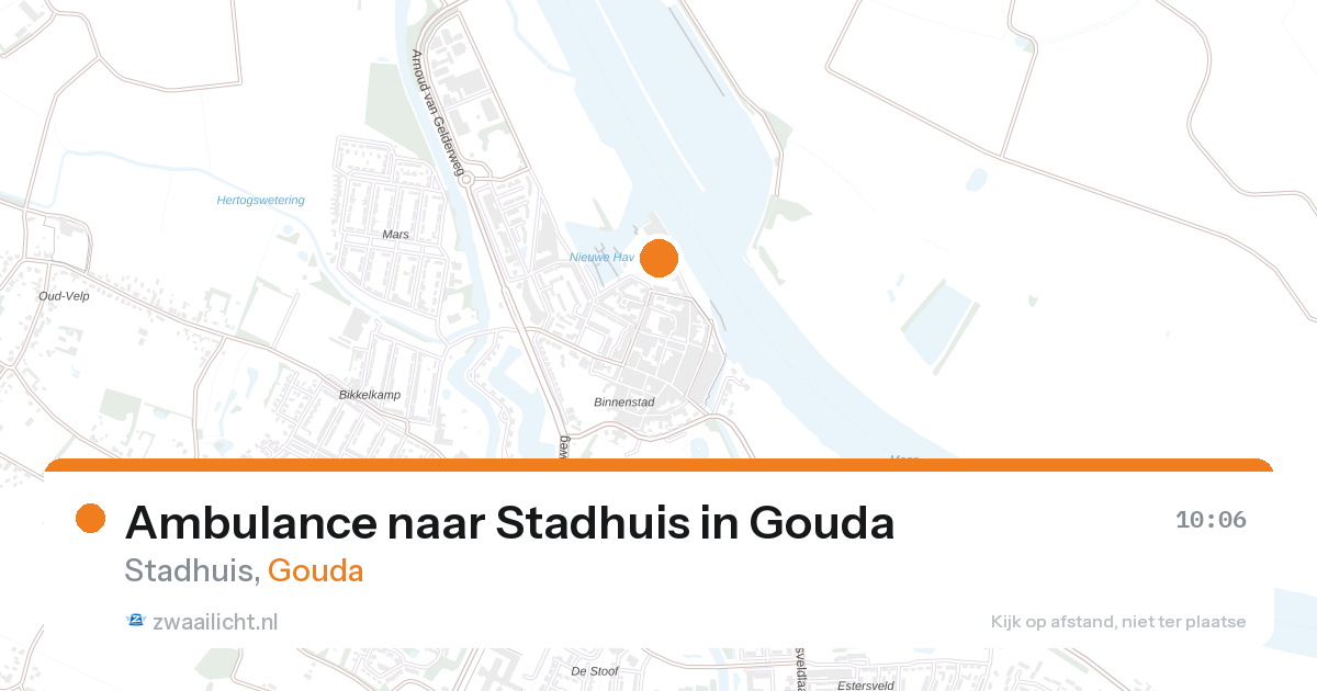 Ambulance naar Stadhuis in Gouda — 27 aug 2026