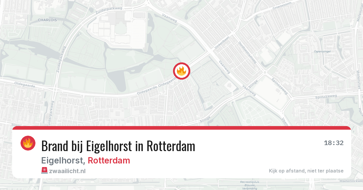 Brand bij Eigelhorst in Rotterdam — 17 mrt 2026