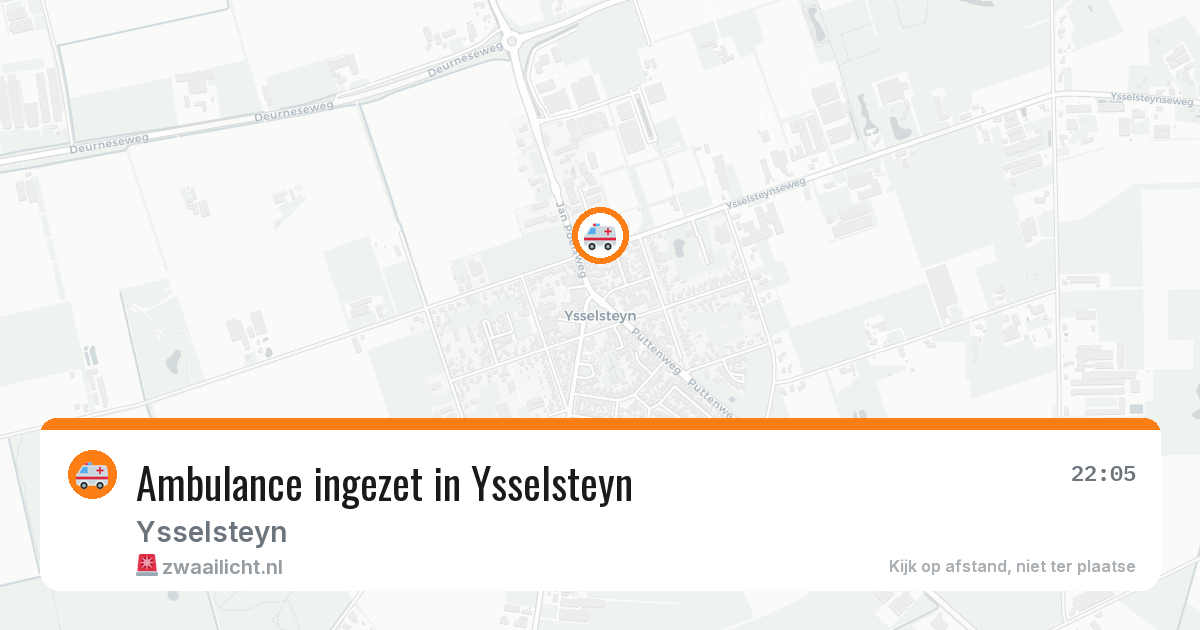 Ambulance ingezet in Ysselsteyn — 20 jun 2026