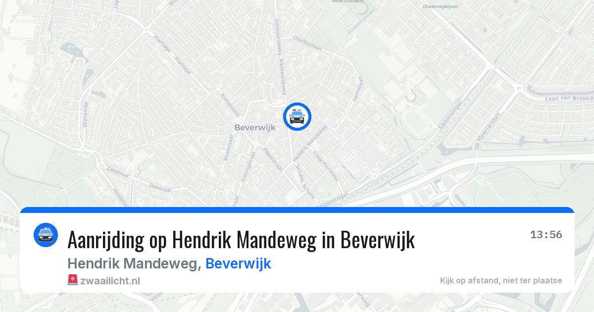Aanrijding op Hendrik Mandeweg in Beverwijk — 10 apr 2026