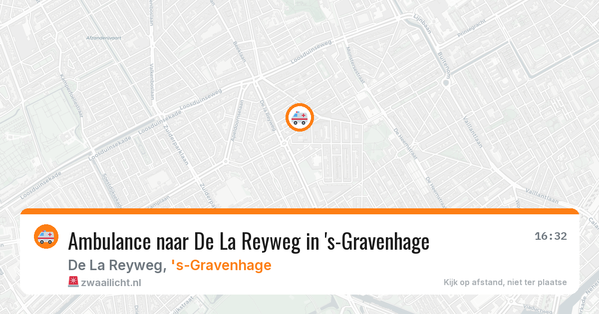 Ambulance naar De La Reyweg in 's-Gravenhage — 13 feb 2026
