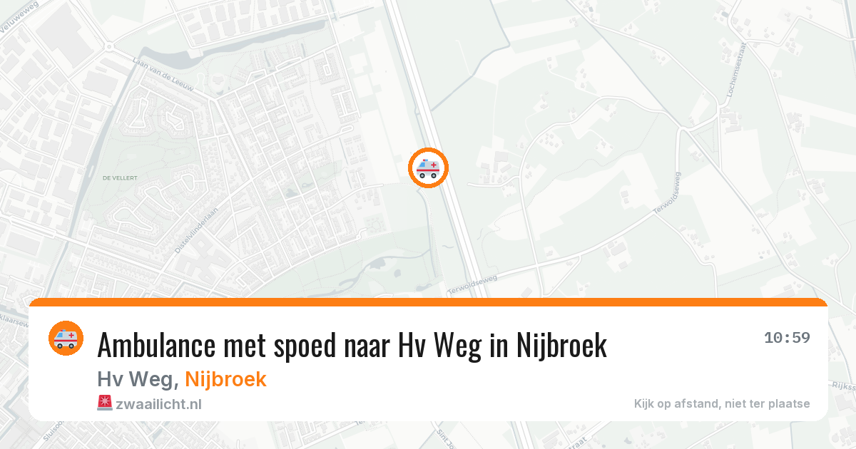 Ambulance met spoed naar Hv Weg in Nijbroek — 3 jun 2026
