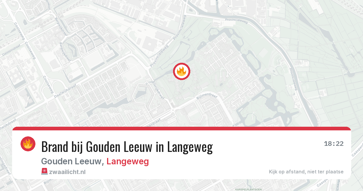 Brand bij Gouden Leeuw in Langeweg — 20 mei 2026