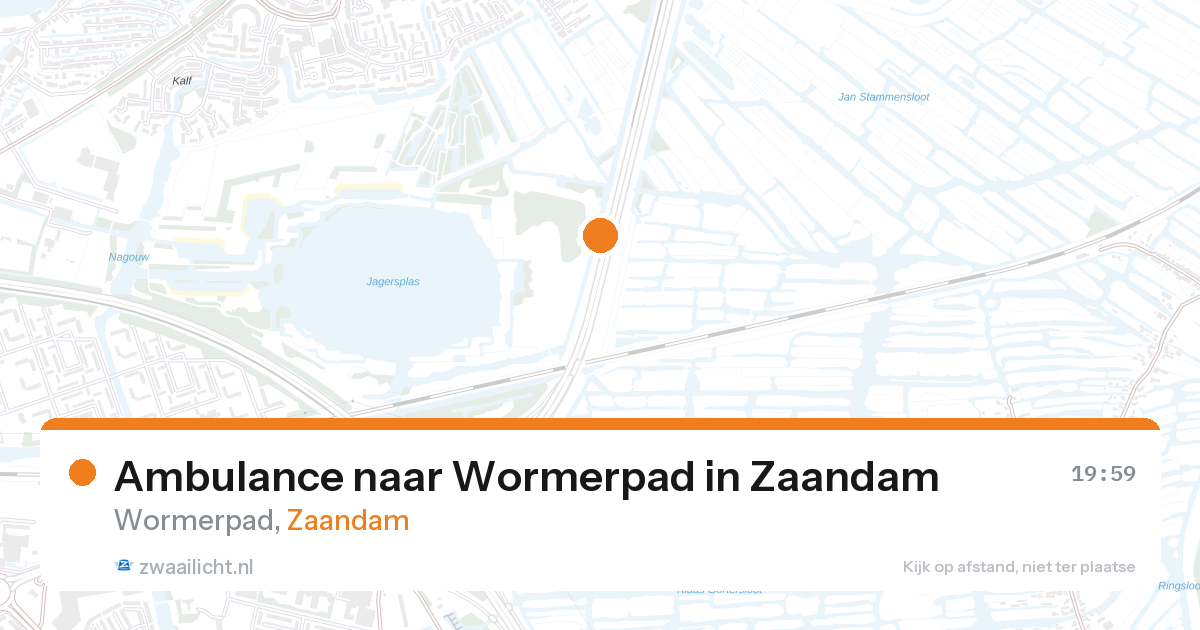 Ambulance naar Wormerpad in Zaandam — 27 aug 2026