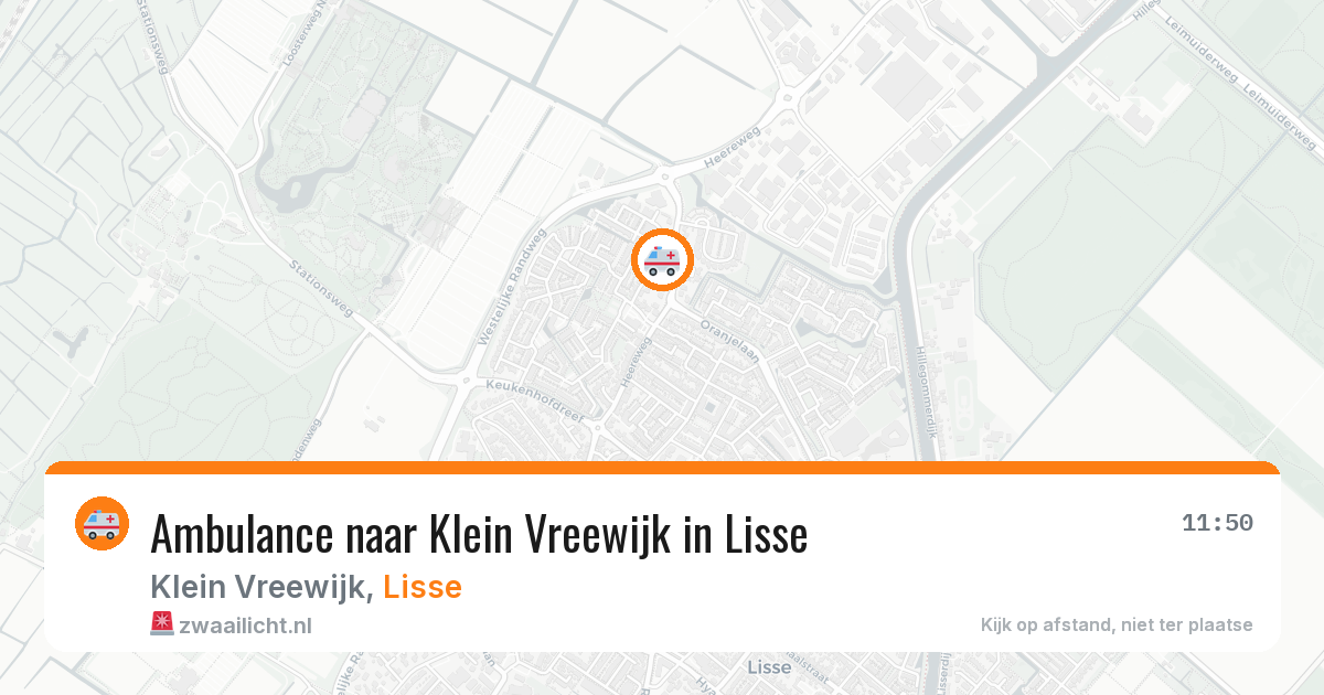 Ambulance naar Klein Vreewijk in Lisse — 15 jun 2026
