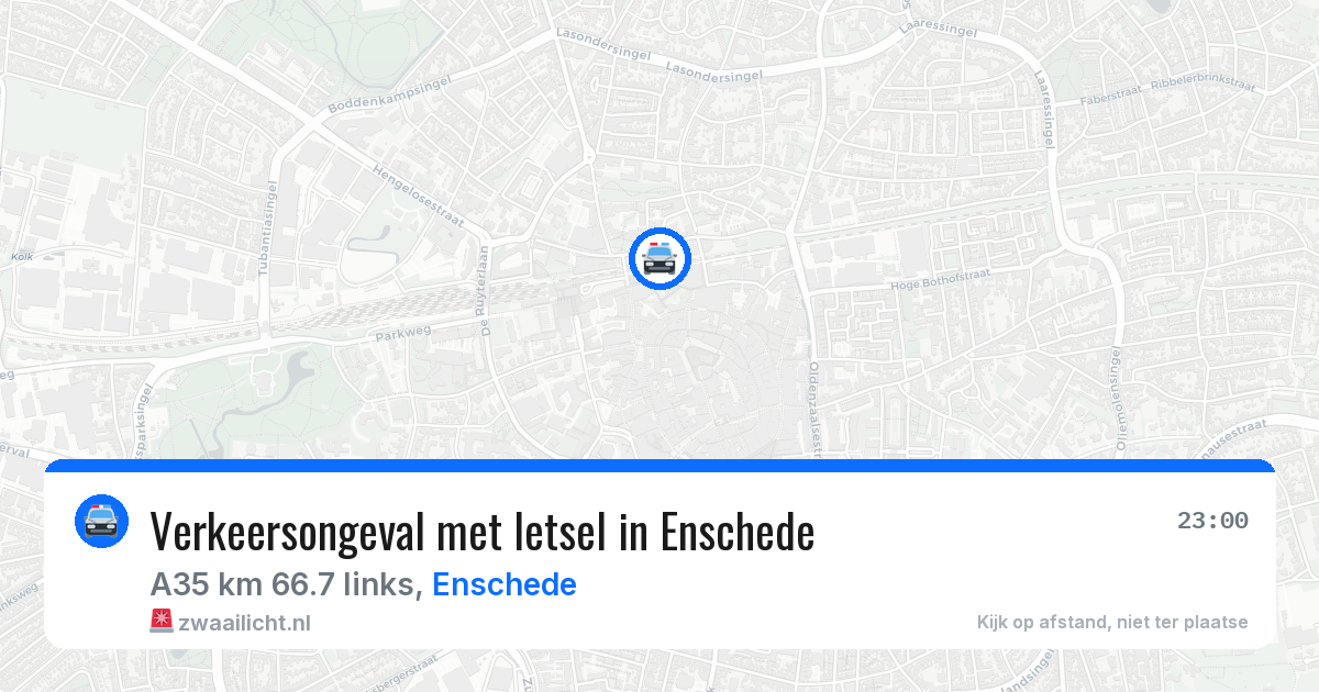 Verkeersongeval met letsel in Enschede — 7 aug 2026