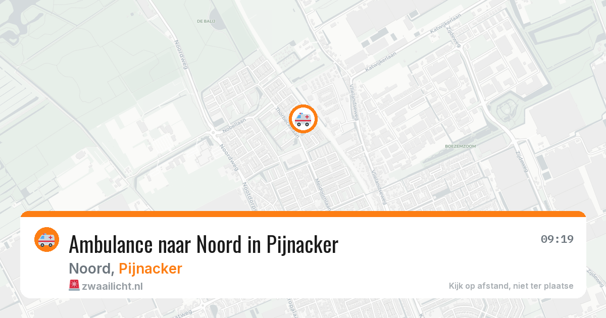 Ambulance naar Noord in Pijnacker — 3 aug 2026