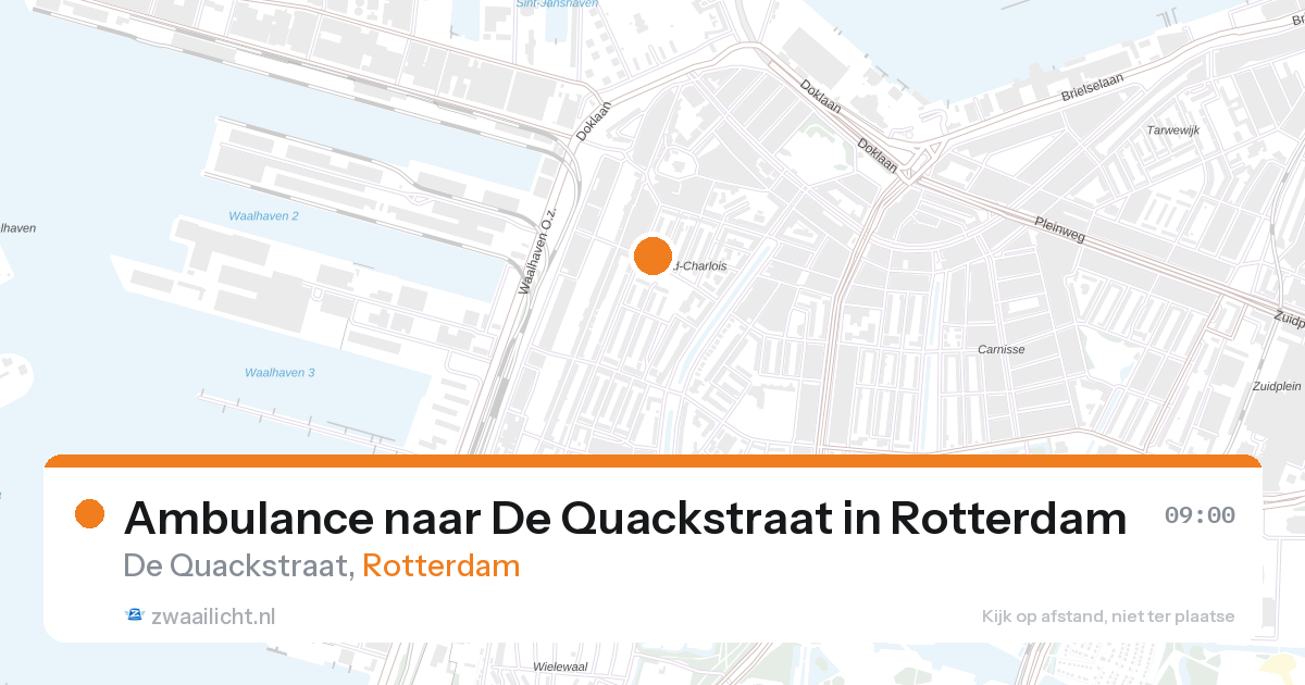 Ambulance naar De Quackstraat in Rotterdam — 18 jul 2026
