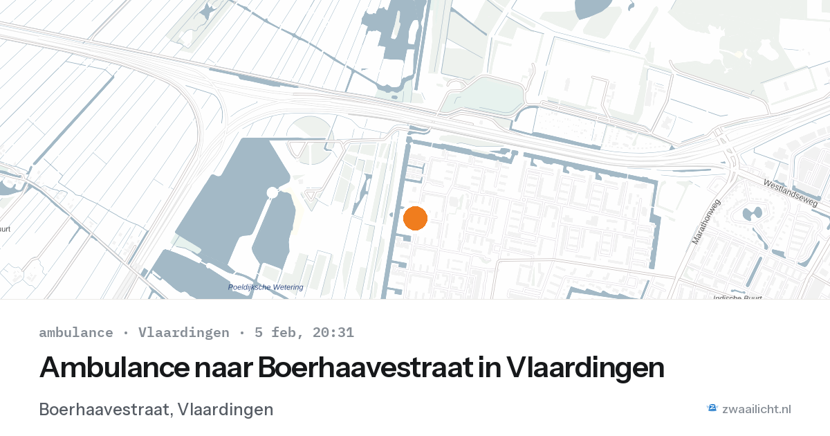 Ambulance naar Boerhaavestraat in Vlaardingen — 5 feb 2026