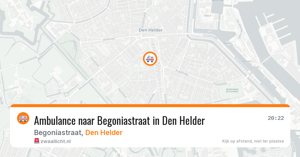 Ambulance naar Begoniastraat in Den Helder — 15 mei 2026