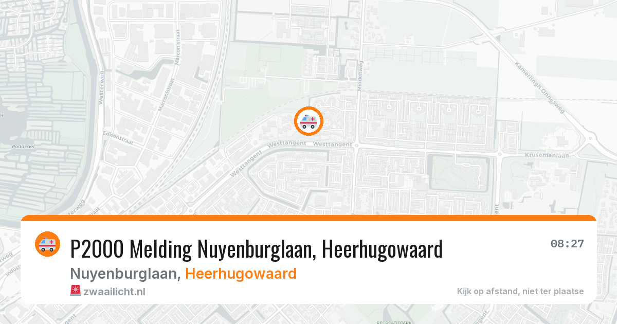 P2000 Melding Nuyenburglaan, Heerhugowaard — 10 feb 2026