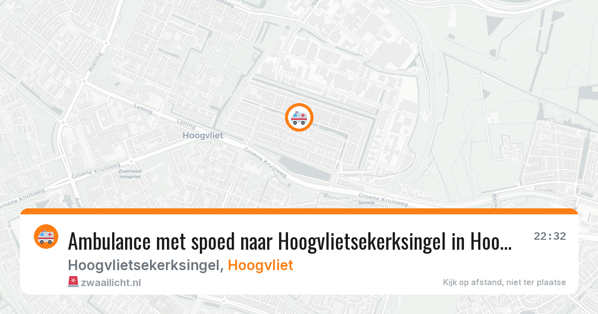 Ambulance met spoed naar Hoogvlietsekerksingel in Hoogvliet — 6 aug 2026