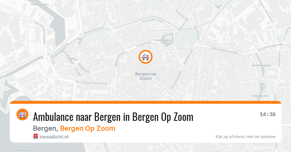Ambulance naar Bergen in Bergen Op Zoom — 26 jun 2026