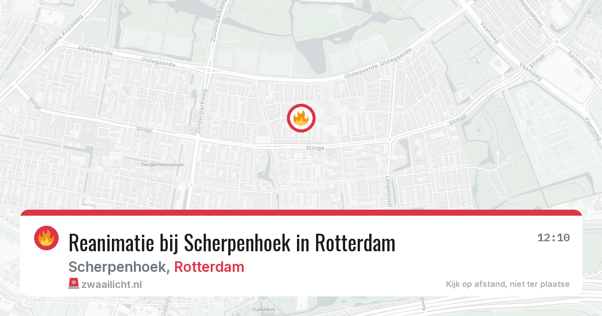Reanimatie bij Scherpenhoek in Rotterdam — 22 jun 2026