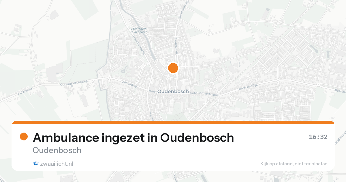 Ambulance ingezet in Oudenbosch — 30 jan 2026