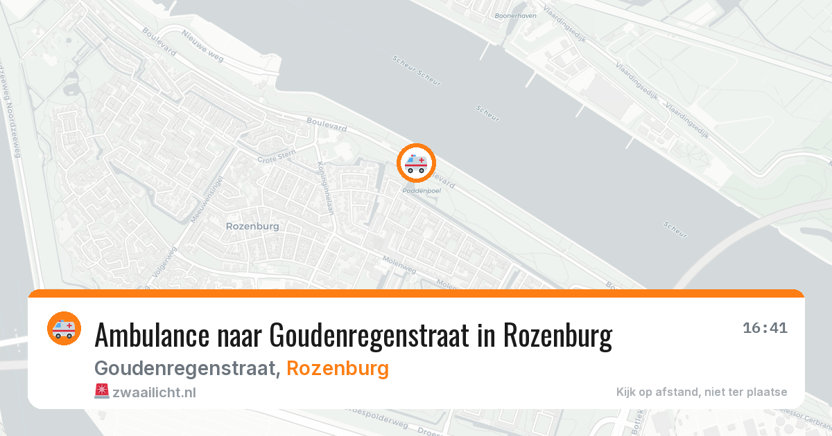 Ambulance naar Goudenregenstraat in Rozenburg — 12 aug 2026