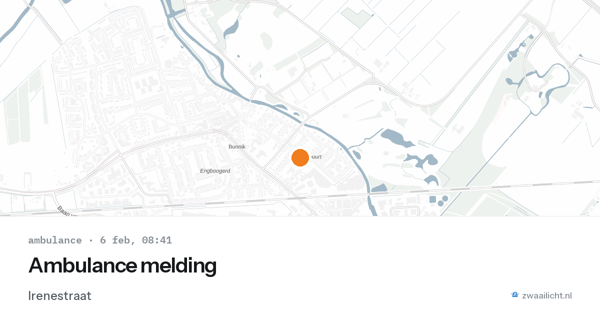Ambulance melding — 6 feb 2026
