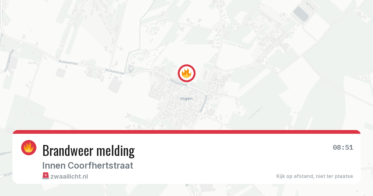 Brandweer melding — 26 jun 2026
