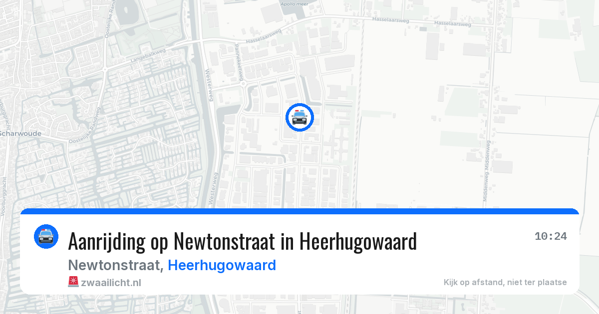 Aanrijding op Newtonstraat in Heerhugowaard — 14 mei 2026
