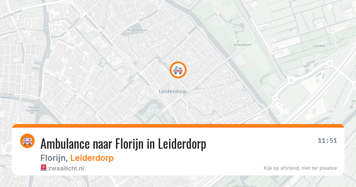 Ambulance naar Florijn in Leiderdorp — 24 jun 2026