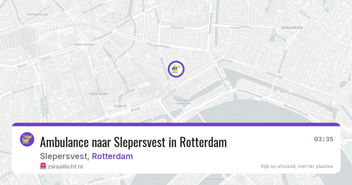 Ambulance naar Slepersvest in Rotterdam — 21 jun 2026