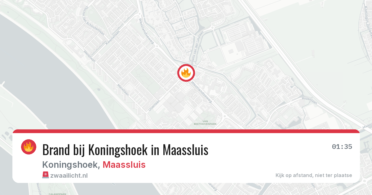 Brand bij Koningshoek in Maassluis — 30 jun 2026