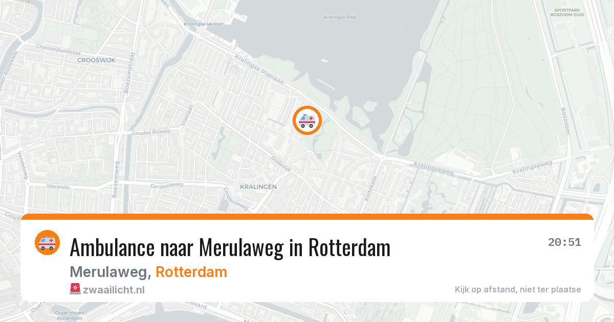 Ambulance naar Merulaweg in Rotterdam — 7 jun 2026